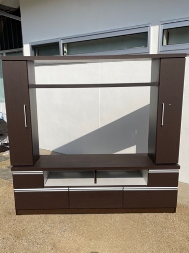 テレビ台収納棚　ブラウン