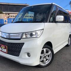 (SOLD OUT)★4駆★パレットSW 4WDインタークーラーターボ★後席左右電動ライドドア★プッシュスタート★シートヒーター★ナビ★バックカメラ★テレビ★の画像