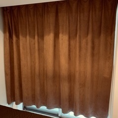 カーテン　ブラウン
