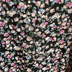 花柄ミニスカート ボタン付きの画像