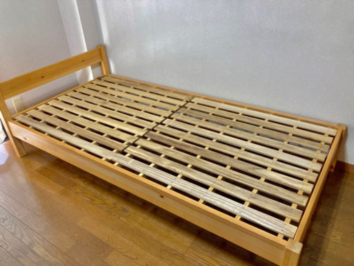 無印良品　パイン材すのこシングルベッドフレーム