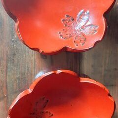 🌸桜型の食器 小皿2枚 箸置8個 10点セットの画像
