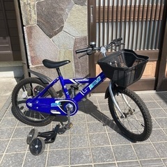 自転車　18インチ　補助輪つき