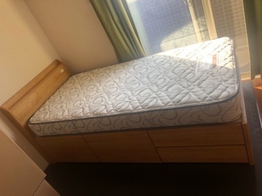 ニトリ　シングルベッド　マットレス付　3月20日まで‼️