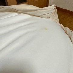 無印良品　人をダメにするソファ　体にフィットするソファ　ヨギボー　ビーズソファ白の画像