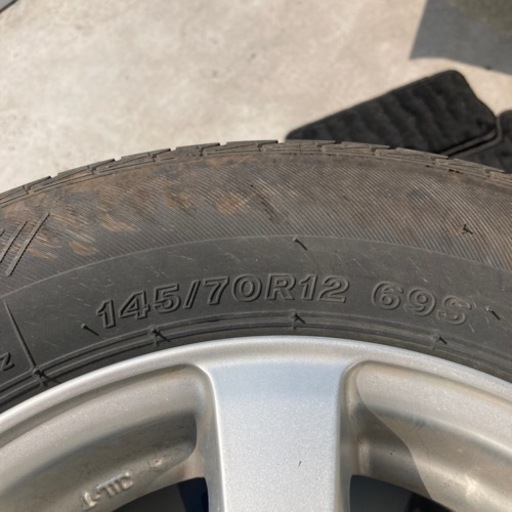 【引渡し者決定】 145/70R12 ホイールセット2020年製ブリジストンスニーカー