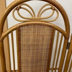 ラタン 2連パーテーションの画像