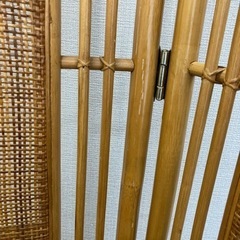 ラタン 2連パーテーションの画像