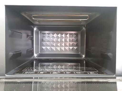 高年式&美品【2022年製 25L YAMAZEN オーブンレンジ】PRK-F250TSV 角皿付き フラットタイプ ヘルツフリー 山