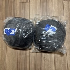 未使用 mofua ラウンドクッション チャコールグレー 2個セットの画像