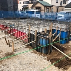 住宅基礎工事の画像