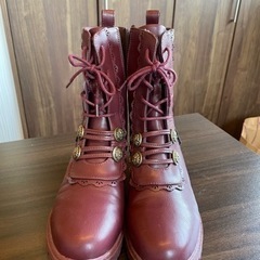 (アクシーズファム)ワインレッドブーツ