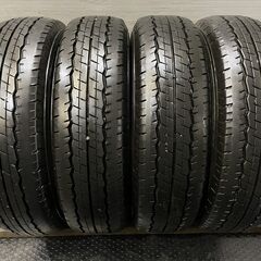 DUNLOP SP175N 195/80R15 107/105N LT 15インチ 夏タイヤ 4本 19～21年製 バリ溝 ハイエース キャラバン等　(TB686) クレジットカード QRコード決済可能