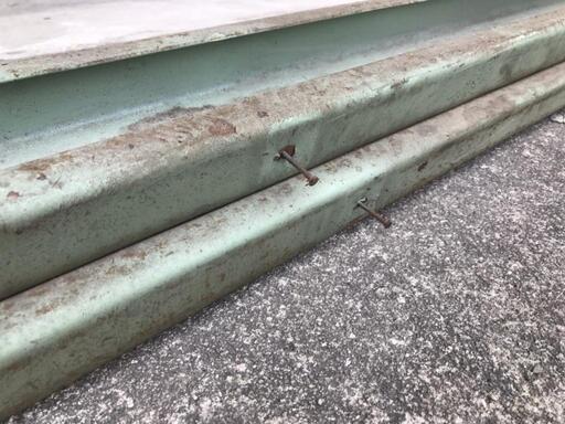 倉庫の解体ででた鉄