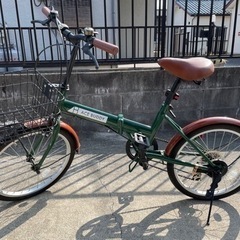 折りたたみ自転車　商談中