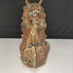琉球　シーザー一対　陶器の画像