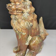 琉球　シーザー一対　陶器の画像