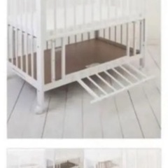 カトージ　ベビーベッド　ベビー布団セット　ベビーガード付きの画像