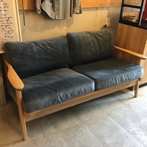 ウッドフレームソファ 2.5人掛け