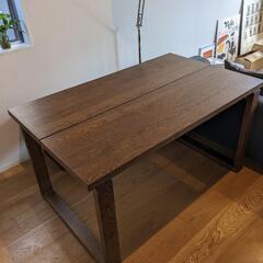 IKEA ダイニングテーブル 140cm モールビロンガ テーブ...