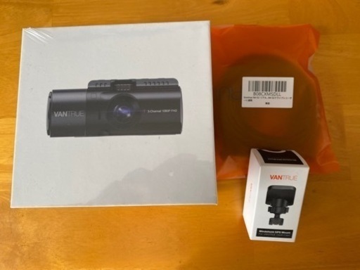 新品・未使用品　VANTRUE N4 ドライブレコーダー+GPSマウント+延長ケーブル
