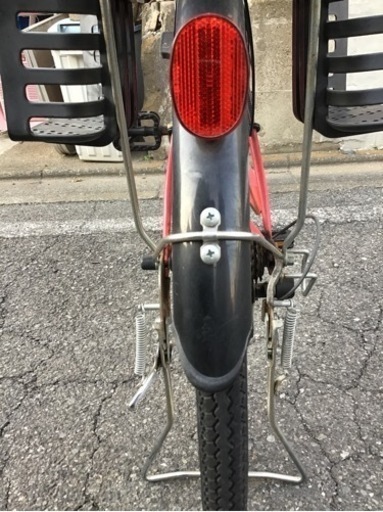引渡済　中古　変速4段階　26インチ自転車　ピンク　ジュニアシート付き
