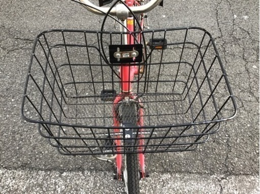 引渡済　中古　変速4段階　26インチ自転車　ピンク　ジュニアシート付き