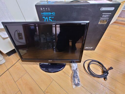 フルHD液晶モニター（21.5インチ）　HDMIケーブル・DVIケーブル付き