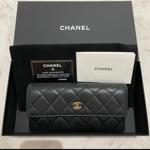 CHANEL シャネル 長財布　マトラッセ ココマーク ラージフラップウォレット