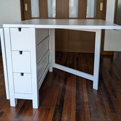 IKEA ダイニングテーブル NORDEN( ノールデン) 白の画像