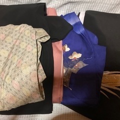 ☆昭和レトロな着物５枚帯２本　留袖・付け下げ・喪服等