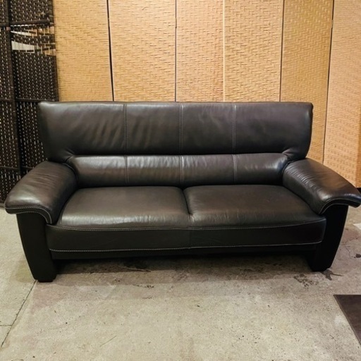 【売約済み】村内ファニチャー　ソファ　ソリオ　3S  SOLIO 3P 三人掛け　３人掛け　3シーター　革　レザー　本革　ムラウチ　村内家具　検　ソファー　IDC IDC大塚家具