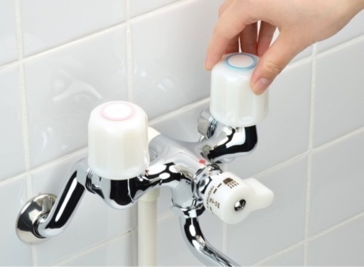 カクダイ　2ハンドルシャワー混合栓　お風呂　バス