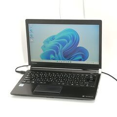 保証付 高速SSD 13.3型 ノートパソコン 東芝 R73/A 中古動作良品 第6世代 Core i5 8GB DVDマルチ 無線 Bluetooth Windows11 Office済