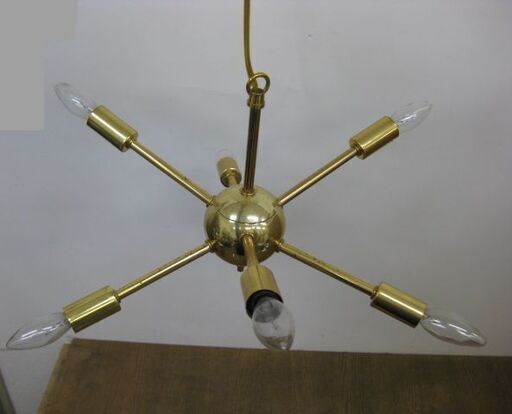 照明器具 6灯 ペンダントライト ゴールド 天井照明