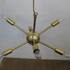 照明器具 6灯 ペンダントライト ゴールド 天井照明