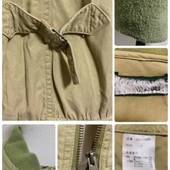 ꒰JEANASIS꒱ヴィンテージ風ブルゾン MA_1  カーキ系  メンズライクの画像