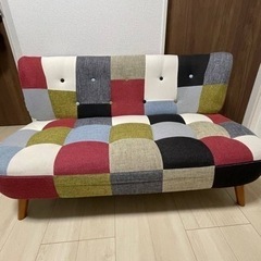【特別値下げ❣️】パッチワークソファー♫の画像