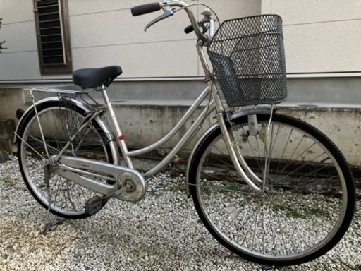 430、ママチャリ26インチ（シルバー）