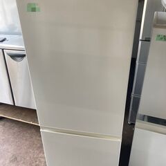 ☆中古￥12,800！【会員価格￥11,800】AQUA　184㍑2ドア冷蔵庫　家電　2019年製　AQR-BK18H(W)型　幅53cmｘ奥行58cmｘ高さ130cm　【BC049】