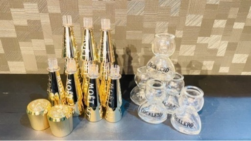 【取り引き終了】限定非売品・ミニモエシャンドンキャップ20個・コカレロボムグラス5個　おまけ付き