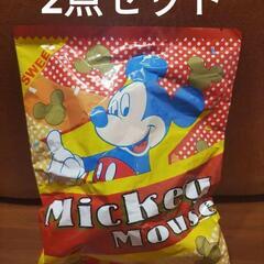 未開封　ミッキー＆スティッチ　お菓子袋風ぬいぐるみセット