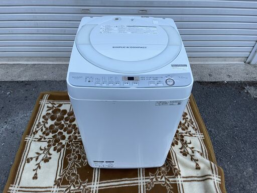 2019年製●SHARP●ES-GE7C●洗濯機 引き取り限定