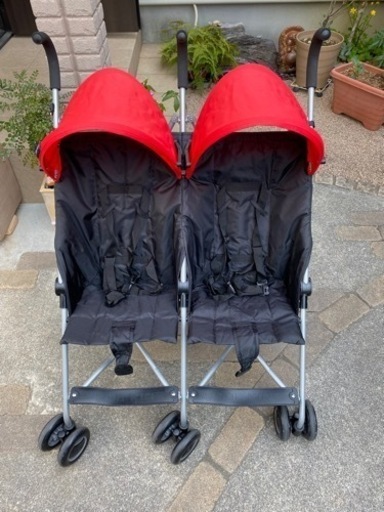 【ほぼ新品、美品】COOL KIDS 2人用ベビーカー