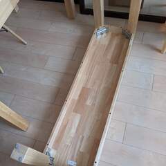 イケア　ノールドビー　ダイニングテーブル・ベンチ　セットの画像