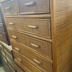 リサイクルショップどりーむ荒田店　No5906 タンス　籐タンス　オシャレ　軽くて頑丈♪　の画像