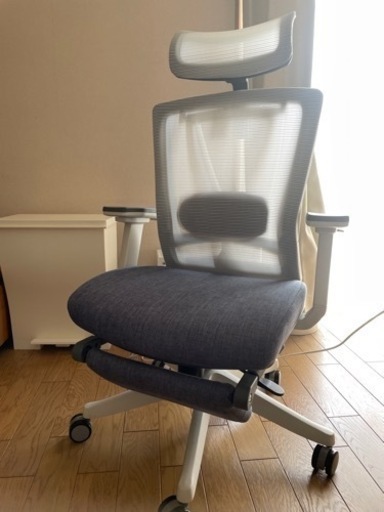 【美品】【値段交渉可】オットマン付オフィスチェア