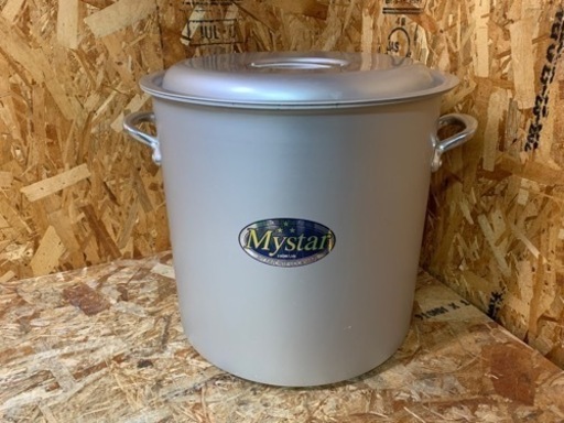 (5887) 美品 HOKUA 北陸アルミ マイスター 寸胴鍋 蓋付き 42cm 両手鍋 業務用 キッチン用品 調理器具 厨房用品 店舗用品