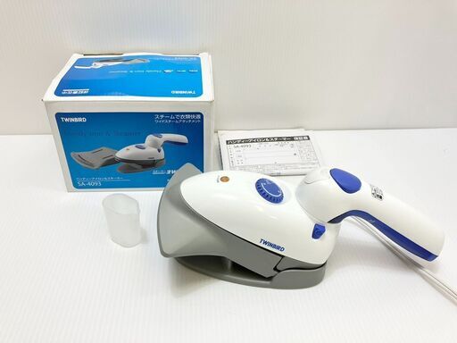 ツインバード ハンディーアイロン\u0026スチーマー ブルー SA-4093