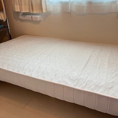 シングルベッド　すのこ+マットレス